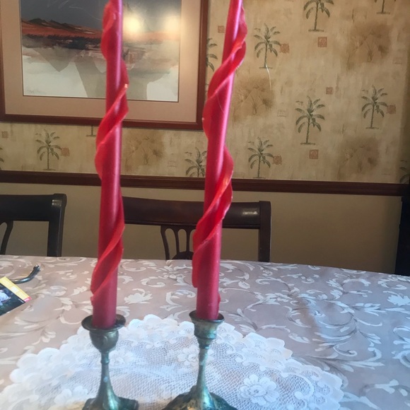 ART NOUVEAU CANDLE HOLDERS - Picture 14 of 16
